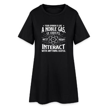 Ton avis est comme un sarcastique sur le gaz noble - Robe T-shirt Femme - noir - Devant