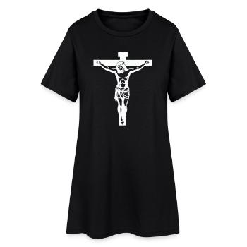 Croix de Jésus - Robe T-shirt Femme - noir - Devant