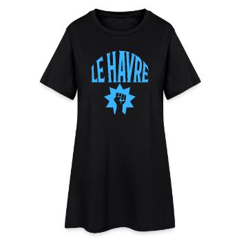 Le Havre - Women’s T-Shirt Dress - black - Front