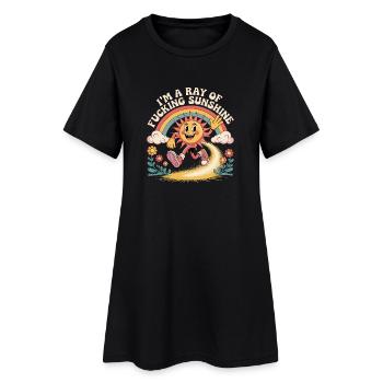 I'm A Ray Of Fucking Sunshine - Robe T-shirt Femme - noir - Devant