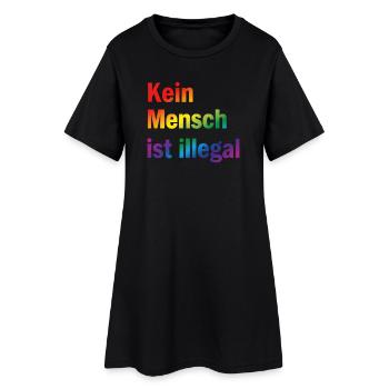 Personne n’est illégal – adoptez une position claire - Robe T-shirt Femme - noir - Devant