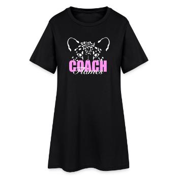 Flames Coaches T-Shirt  - Frauen T-Shirt-Kleid - Schwarz - Vorne