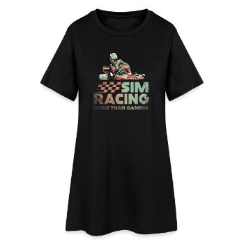 Sim Racing : plus que le jeu vidéo - Robe T-shirt Femme - noir - Devant