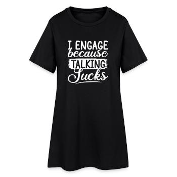 Citation d’assistant social : Prendre des services sociaux est nul - Robe T-shirt Femme - noir - Devant