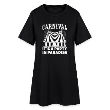 Fête de carnaval graphique du cirque dans le paradis Cadeaux - Robe T-shirt Femme - noir - Devant