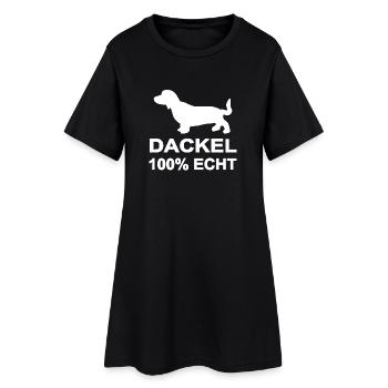 Teckel - Robe T-shirt Femme - noir - Devant