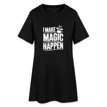 Je fais la magie possible - Robe T-shirt Femme - noir - Devant