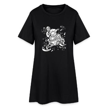 Skidoo Vibrant Snowmobile Adventure - Women’s T-Shirt Dress - black - Front