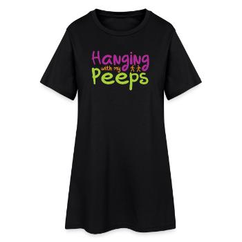 Traîner avec mes gars - Robe T-shirt Femme - noir - Devant