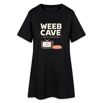 Anime-hausmensch Cuddly Weeb - Women’s T-Shirt Dress - black - Front