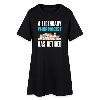 Pharmacien Technicien Pharmaceutique - Robe T-shirt Femme - noir - Devant