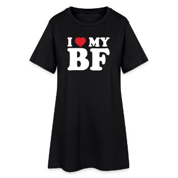 I Heart My BE Tee - Robe T-shirt Femme - noir - Devant