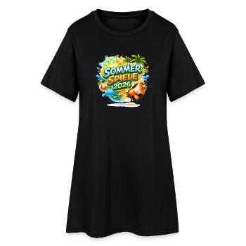 Logo des Jeux d’été 2026 des Tropics - Robe T-shirt Femme - noir - Devant