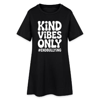 Ambiance gentille uniquement – Mettre fin au harcèlement - Robe T-shirt Femme - noir - Devant