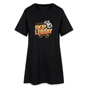 Ne négligez jamais la séance jambes - Mèmes de fitness allemands - Robe T-shirt Femme - noir - Devant