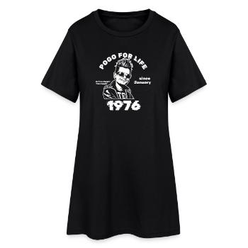 50e anniversaire Pogo à vie depuis 01/1976 - Robe T-shirt Femme - noir - Devant