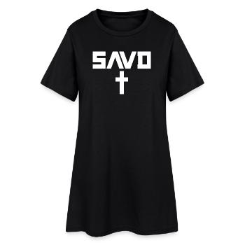 Croix rédempte Bible Foi chrétienne Jésus Erl - Robe T-shirt Femme - noir - Devant