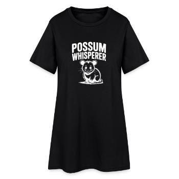 Le Chuchoteur d’Opossum - Robe T-shirt Femme - noir - Devant
