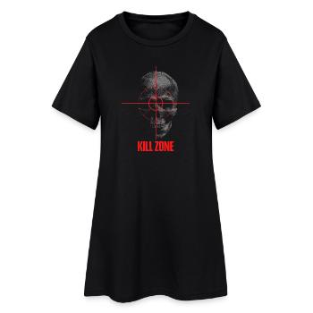 Sportshooter Softair Gaming Kill Zone Skull Gamer - Frauen T-Shirt-Kleid - Schwarz - Vorne
