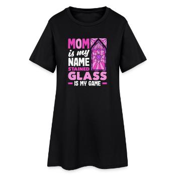 Art du vitrail Artiste du vitrail - Robe T-shirt Femme - noir - Devant