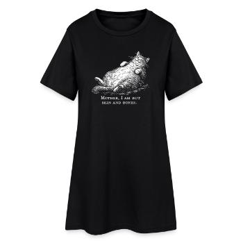 Cat Mother I Am But Skin and Bones - Robe T-shirt Femme - noir - Devant