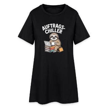 Commander Chiller Commander Chiller Bureau Sloth - Robe T-shirt Femme - noir - Devant
