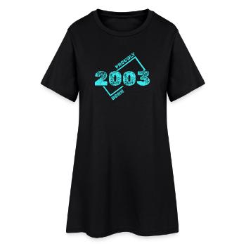 2003 - Women’s T-Shirt Dress - black - Front