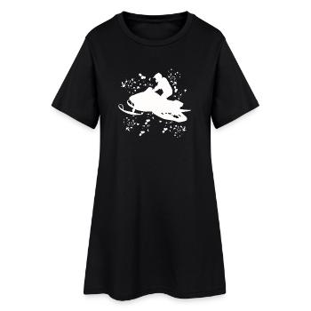 Skidoo Vibrant Snowmobile Adventure - Women’s T-Shirt Dress - black - Front