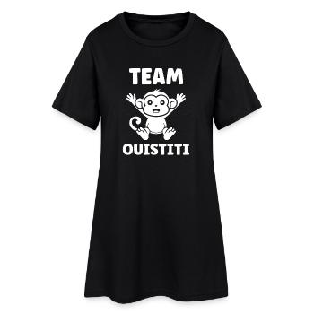 ouistiti - Robe T-shirt Femme - noir - Devant