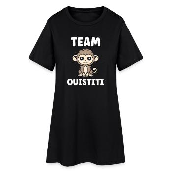 ouistiti - Robe T-shirt Femme - noir - Devant