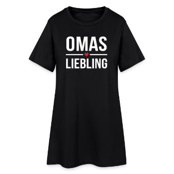 Omas Liebling German Grandma Favorite Gift - Frauen T-Shirt-Kleid - Schwarz - Vorne