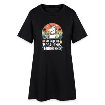 L’endroit est une bière de soirée alcoolisée - Robe T-shirt Femme - noir - Devant