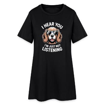 Cocker Spaniel Spruch Witz Cocker Spaniel Geschenk - Frauen T-Shirt-Kleid - Schwarz - Vorne