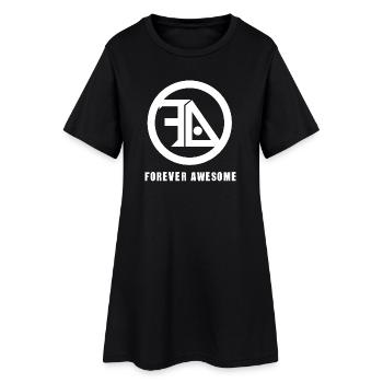 Forever Awesome White - Women’s T-Shirt Dress - black - Front