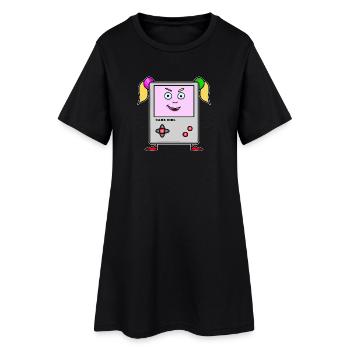 Game Girl – Console de dessins animés rétro - Robe T-shirt Femme - noir - Devant