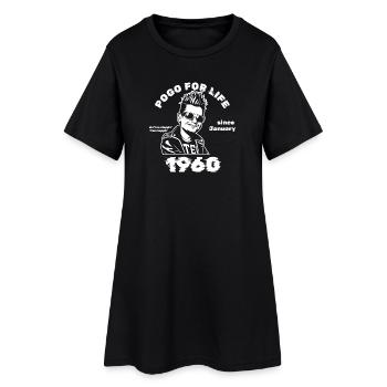 66. Anniversaire Pogo à vie depuis 01/1960 - Robe T-shirt Femme - noir - Devant