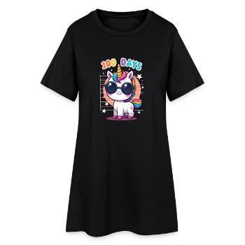 100th Day Of School 100 Day Of School Kids - Frauen T-Shirt-Kleid - Schwarz - Vorne