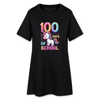 100th Day Of School 100 Day Of School Kids - Frauen T-Shirt-Kleid - Schwarz - Vorne