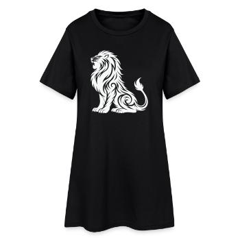 Tribal Lion Silhouette - Robe T-shirt Femme - noir - Devant