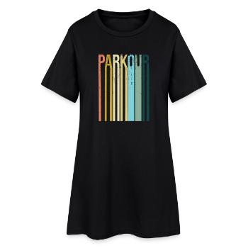 Parkour Rétro Vintage - Robe T-shirt Femme - noir - Devant