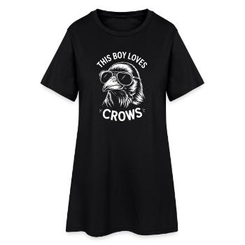 Crows Saying Crow Funny Crow Gift - Women’s T-Shirt Dress - black - Front