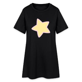 Pastel Sweetness Star - Women’s T-Shirt Dress - black - Front