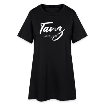 Danser hors ligne – Être différent et unique - Robe T-shirt Femme - noir - Devant