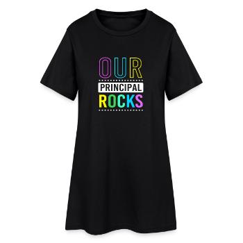 Directeur de gestion scolaire Principal de l’école Principal - Robe T-shirt Femme - noir - Devant