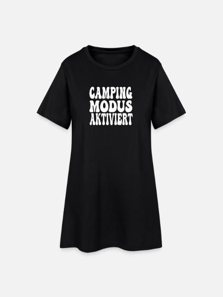 Mode camping activé - Robe T-shirt Femme - noir