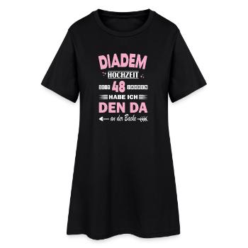 48 ans Anniversaire de relation Anniversaire de mariage - Robe T-shirt Femme - noir - Devant