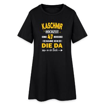 47 ans de relation Anniversaire de mariage - Robe T-shirt Femme - noir - Devant