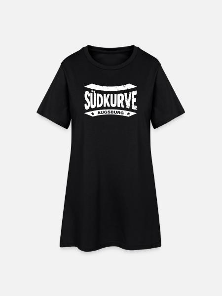 Augsburg Südkurve Stadion Hoodie, T-shirt, kissen - Frauen T-Shirt-Kleid - Schwarz