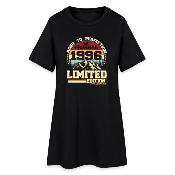 Original 1996 Jahrgang Retro Geburtstag Geschenk - Frauen T-Shirt-Kleid - Schwarz - Vorne