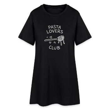 Club des Amateurs de Pâtes - Robe T-shirt Femme - noir - Devant